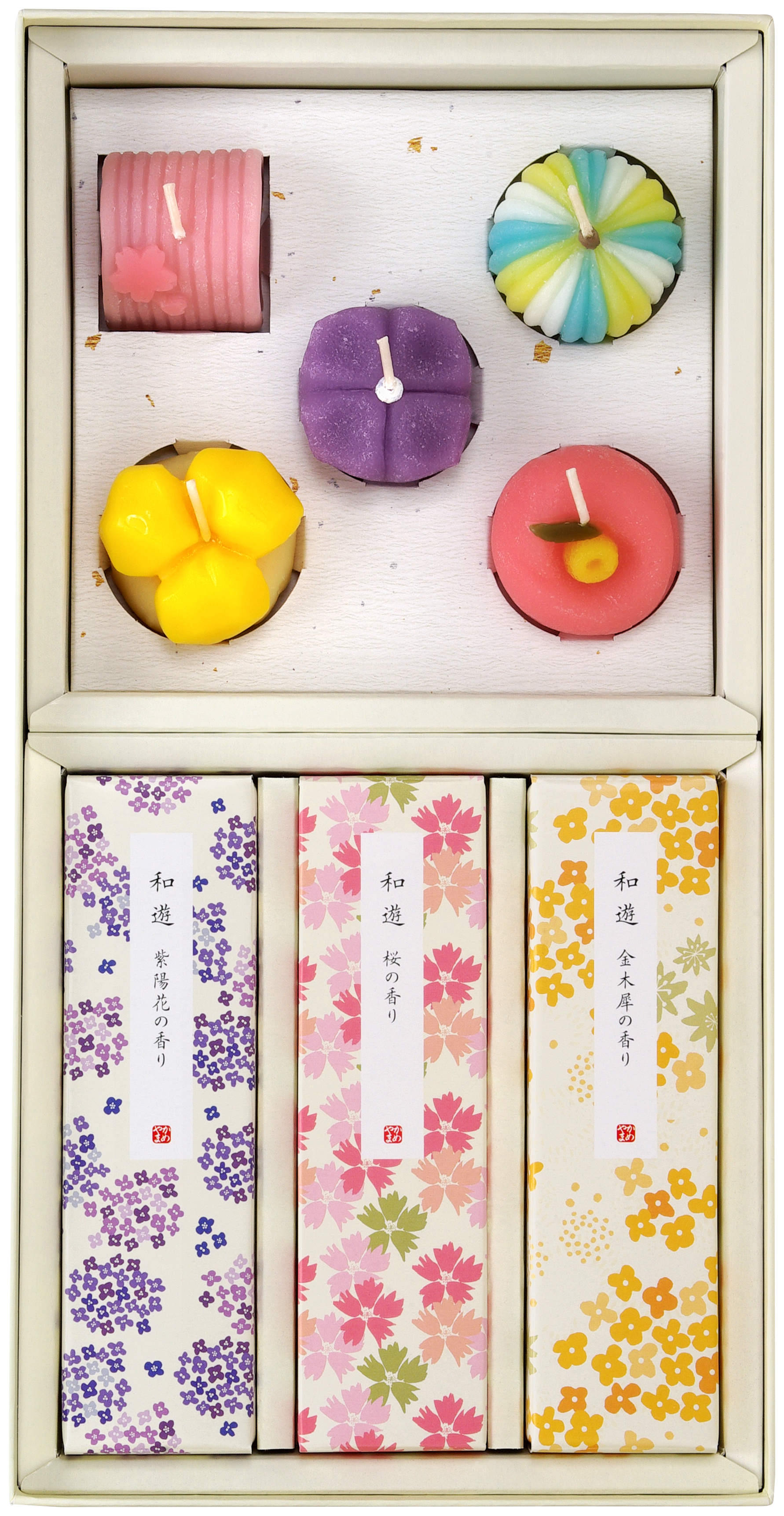 西日本典礼 /【12】進物　和遊　和菓子キャンドルセット